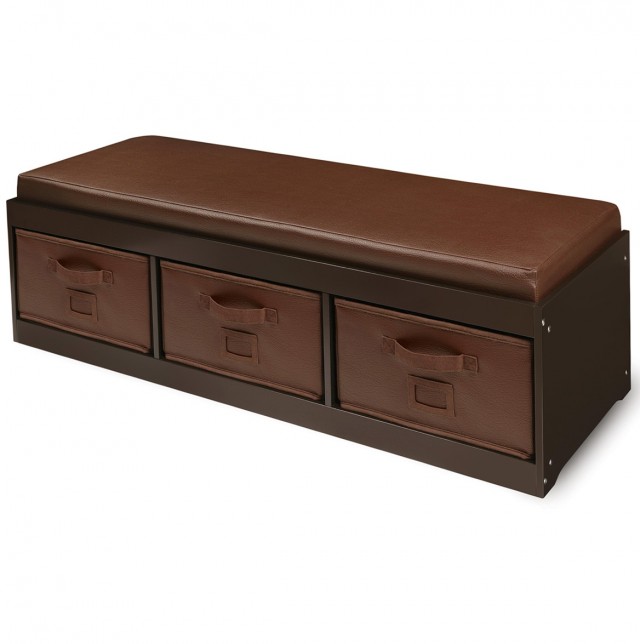 Kids Storage Bench With Bins Kids Storage Bench With Bins