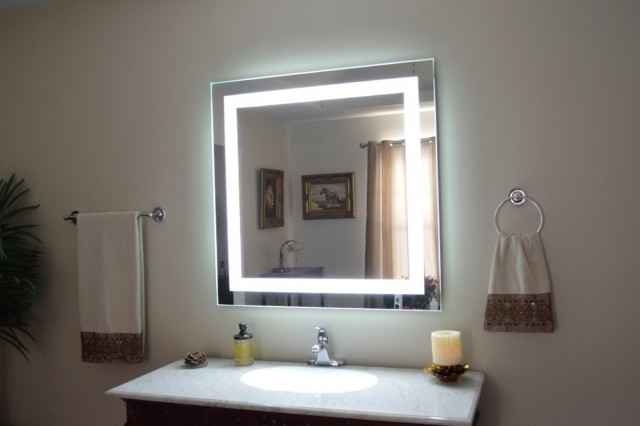 Lighted Bathroom Mirror With Tv Lighted Bathroom Mirror With Tv