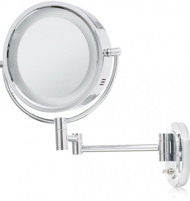 Lighted Wall Makeup Mirror Lighted Wall Makeup Mirror