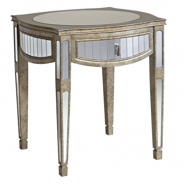 Mirrored End Tables With Drawers Mirrored End Tables With Drawers