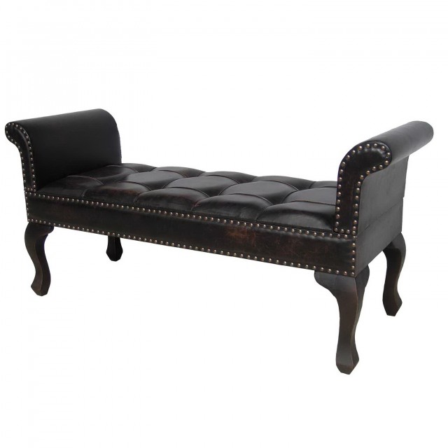 Upholstered Bench With Rolled Arms Home Design Ideas Rolled Arm Bench With Back