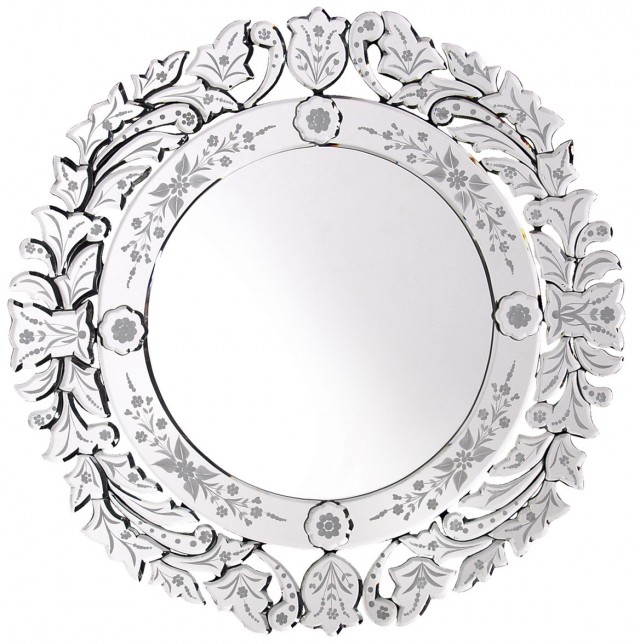 Round Venetian Glass Mirrors Round Venetian Glass Mirrors