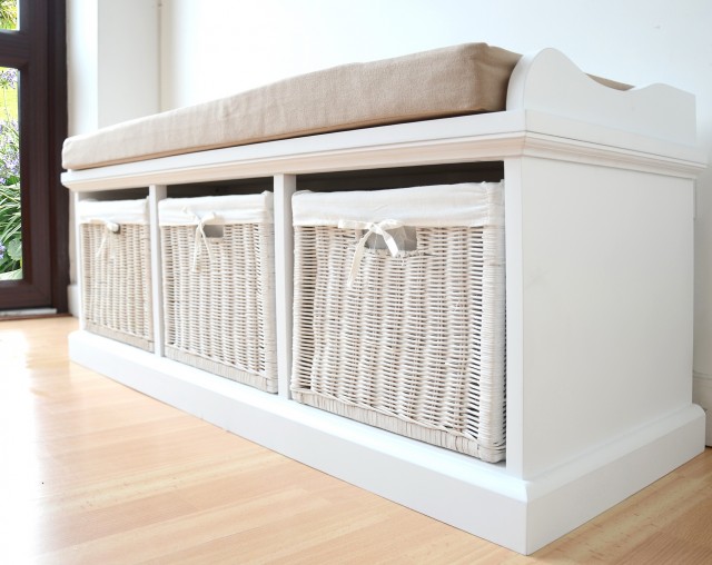 Storage Bench With Cushion Seat Storage Bench With Cushion Seat