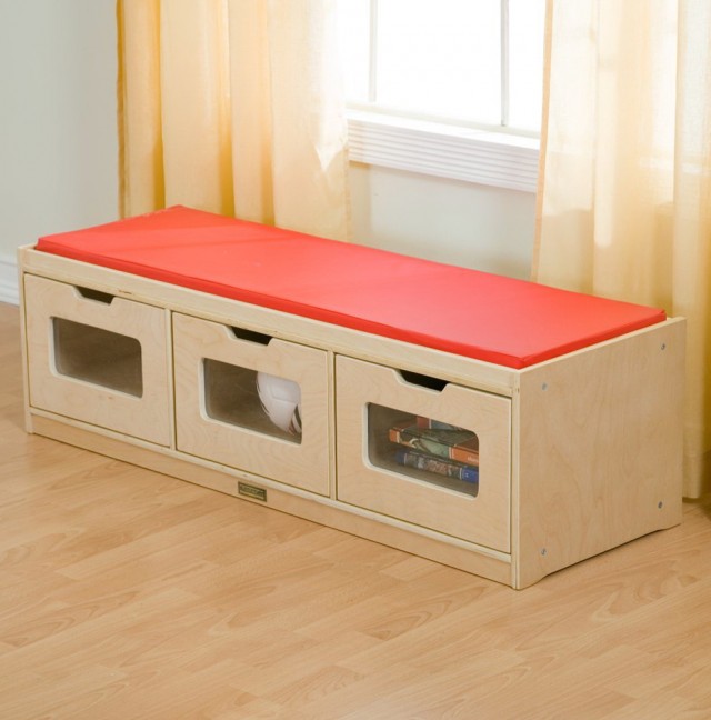 Storage Bench With Cushions And Storage Bins Storage Bench With Cushions And Storage Bins