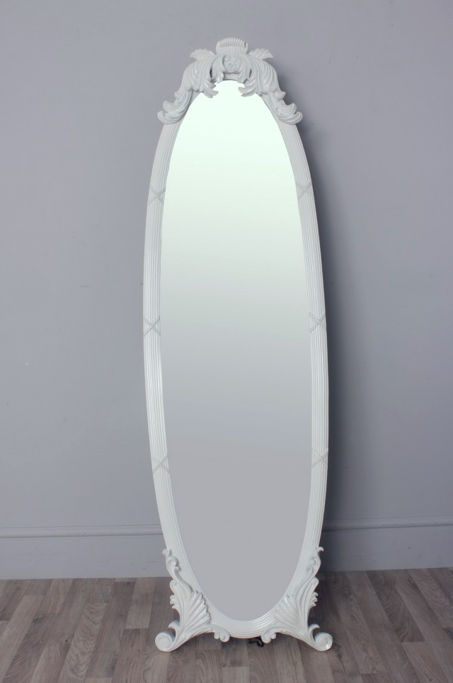Vintage White Full Length Mirror Vintage White Full Length Mirror