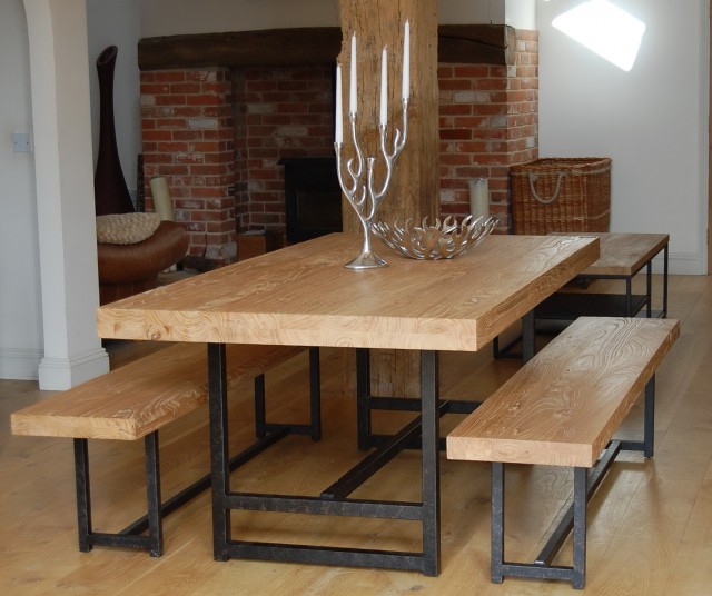 Wood Dining Tables With Benches Wood Dining Tables With Benches