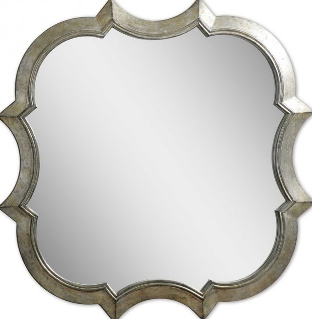 Antique Silver Framed Mirror Antique Silver Framed Mirror