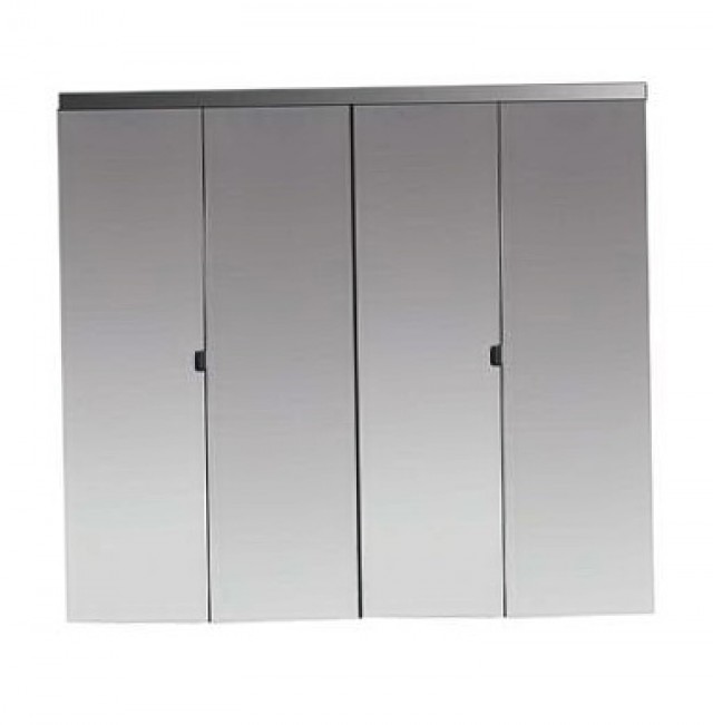 Beveled Edge Mirror Solid Core Chrome Mdf Interior Bi Fold Closet Door Beveled Edge Mirror Solid Core Chrome Mdf Interior Bi Fold Closet Door