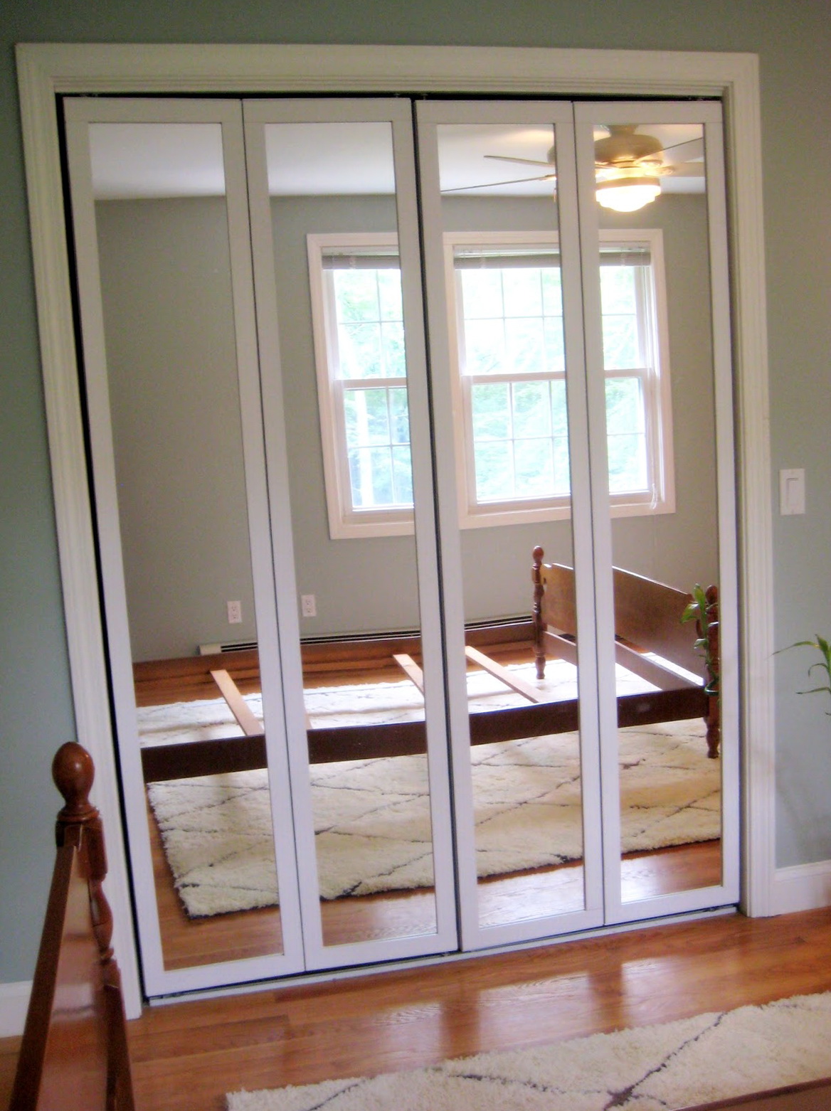 Bifold Mirrored Closet Doors Installation | Home Design Ideas