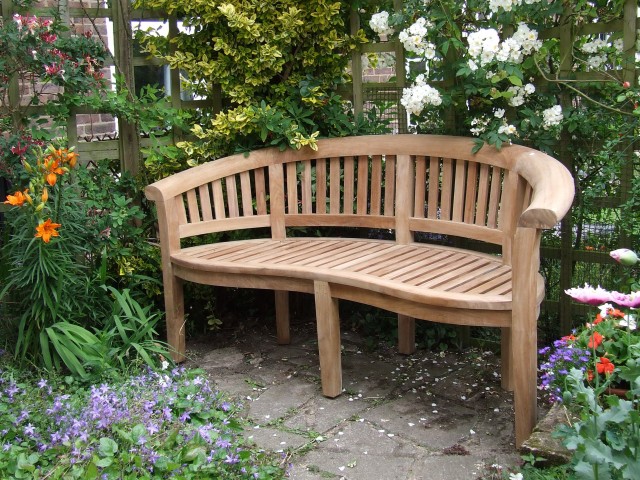 Curved Outdoor Bench With Back Curved Outdoor Bench With Back