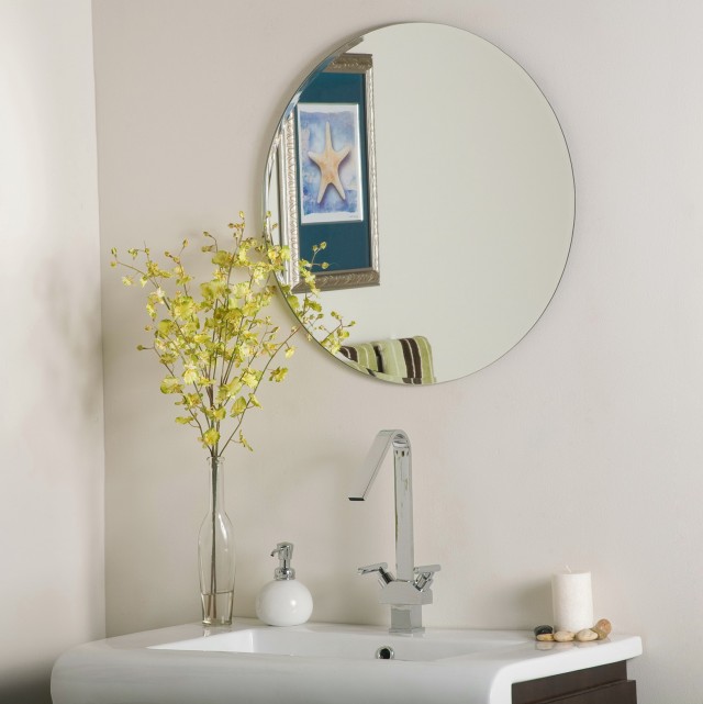 Frameless Arched Beveled Mirror Frameless Arched Beveled Mirror