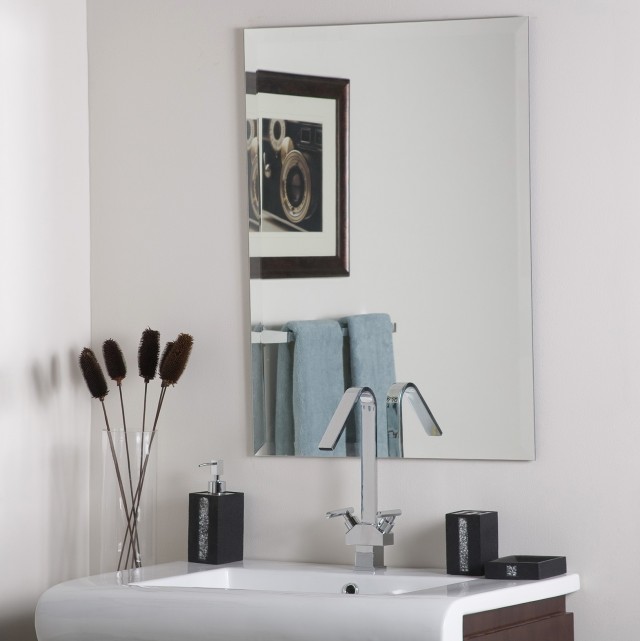 Frameless Beveled Mirror Rectangle Frameless Beveled Mirror Rectangle