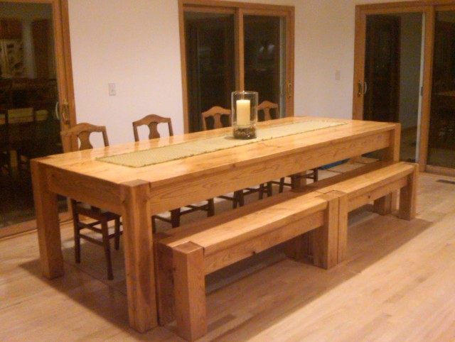 Large Kitchen Tables With Benches Large Kitchen Tables With Benches