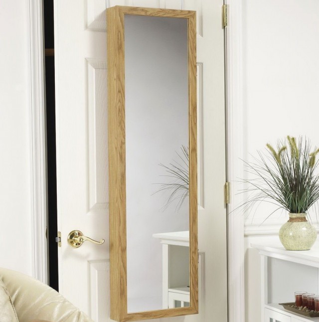Over The Door Jewelry Armoire With Mirrored Front Over The Door Jewelry Armoire With Mirrored Front
