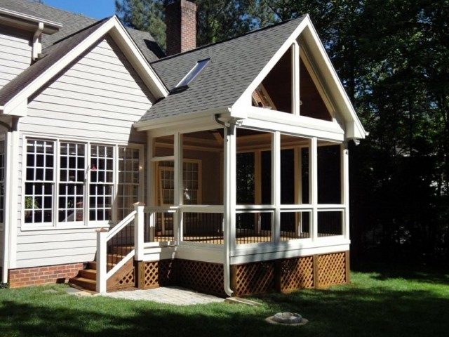 Screened In Deck With Flat Roof Screened In Deck With Flat Roof