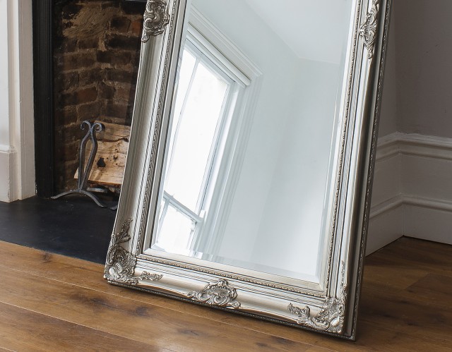 Silver Floor Mirror Large Silver Floor Mirror Large