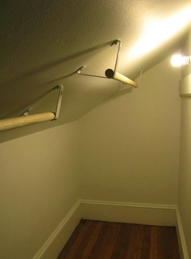 Sloped Ceiling Closet Rod Bracket