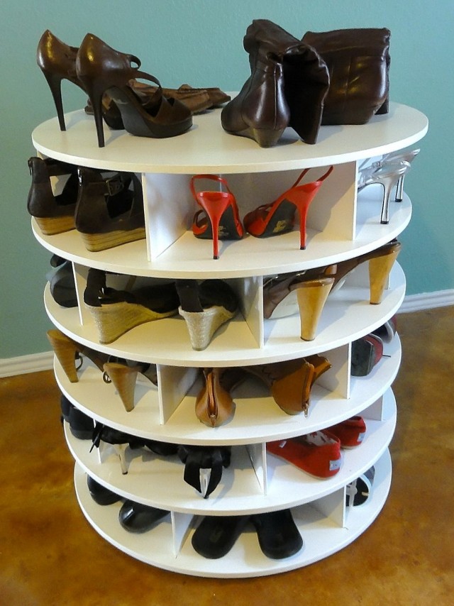Spinning Closet Shoe Organizer Spinning Closet Shoe Organizer