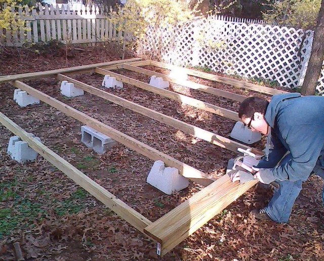 Building A Floating Deck On The Ground