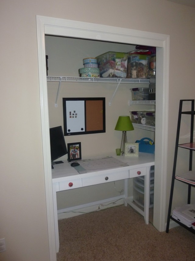 Office In A Closet Design Office In A Closet Design