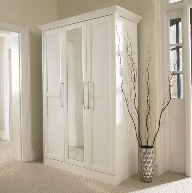 White Wardrobe Closet With Mirror White Wardrobe Closet With Mirror