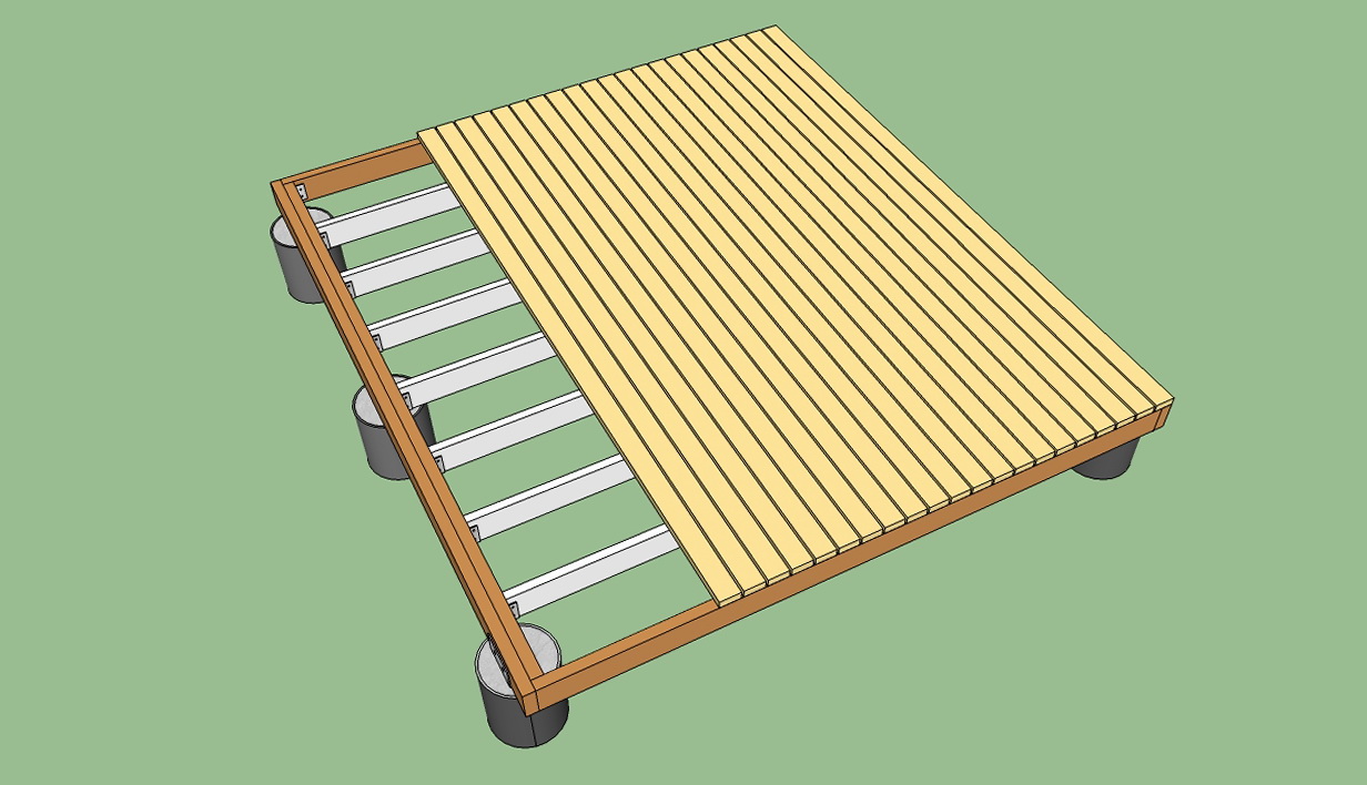 Building A Freestanding Deck Step By Step Home Design Ideas