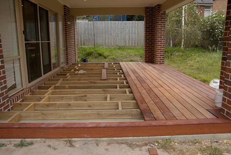 Building A Wood Deck Over Concrete Home Design Ideas