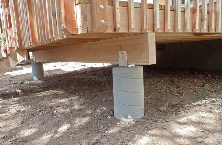 Concrete Block Footings For Deck | Home Design Ideas