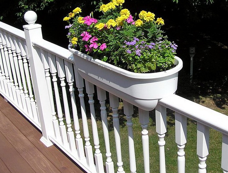 Lowes Deck Railing Planter Boxes Home Design Ideas