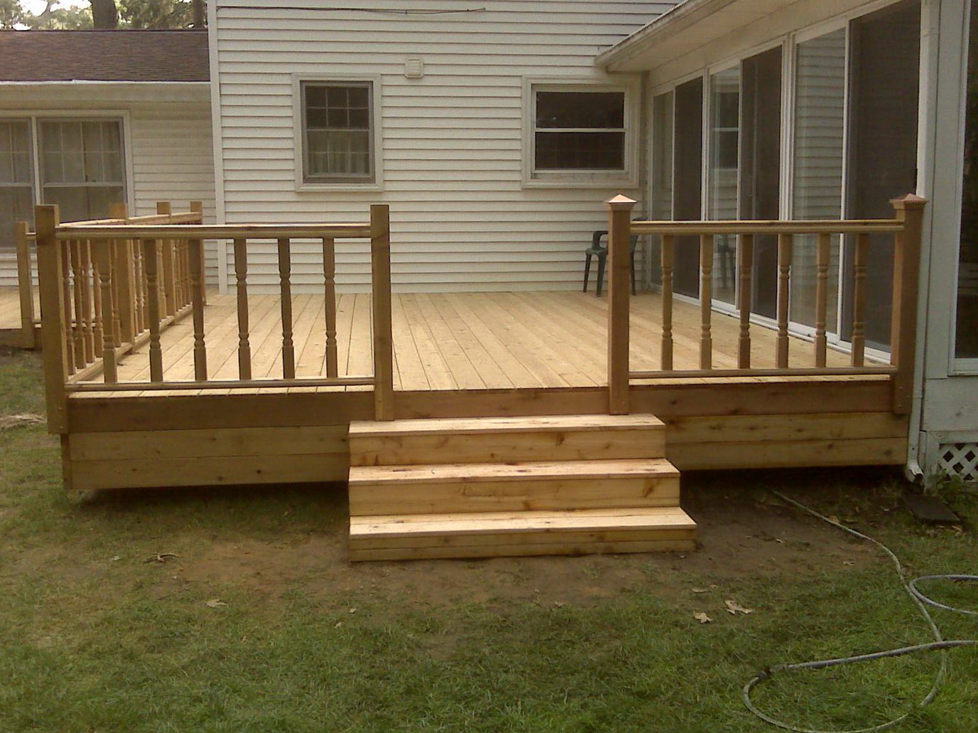 Simple Wood Deck Designs Home Design Ideas