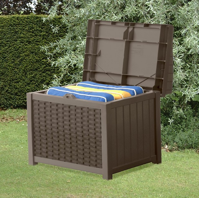 Suncast Deck Box With Seat Java Suncast Deck Box With Seat Java