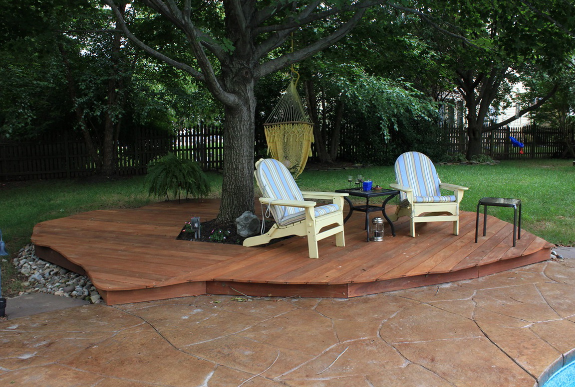 Building A Ground Level Deck For A Hot Tub Home Design Ideas