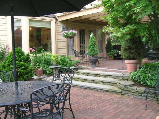 Ground Level Deck With Pergola Ground Level Deck With Pergola