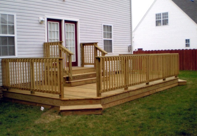 Ground Level Decks Wood Deck Ground Level Decks Wood Deck