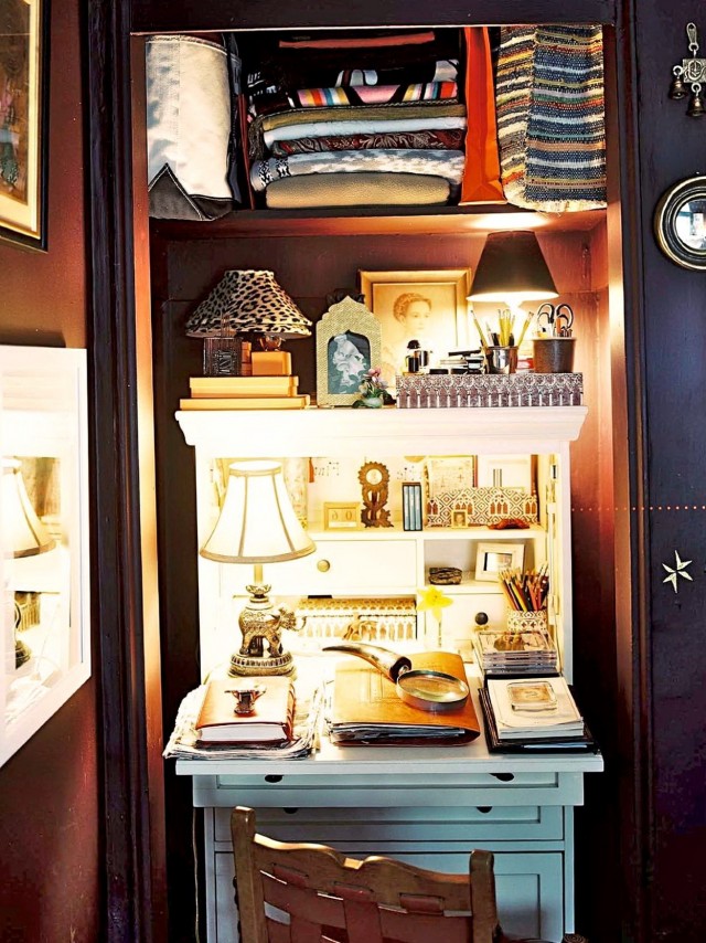 Office In A Closet Workspace Office In A Closet Workspace
