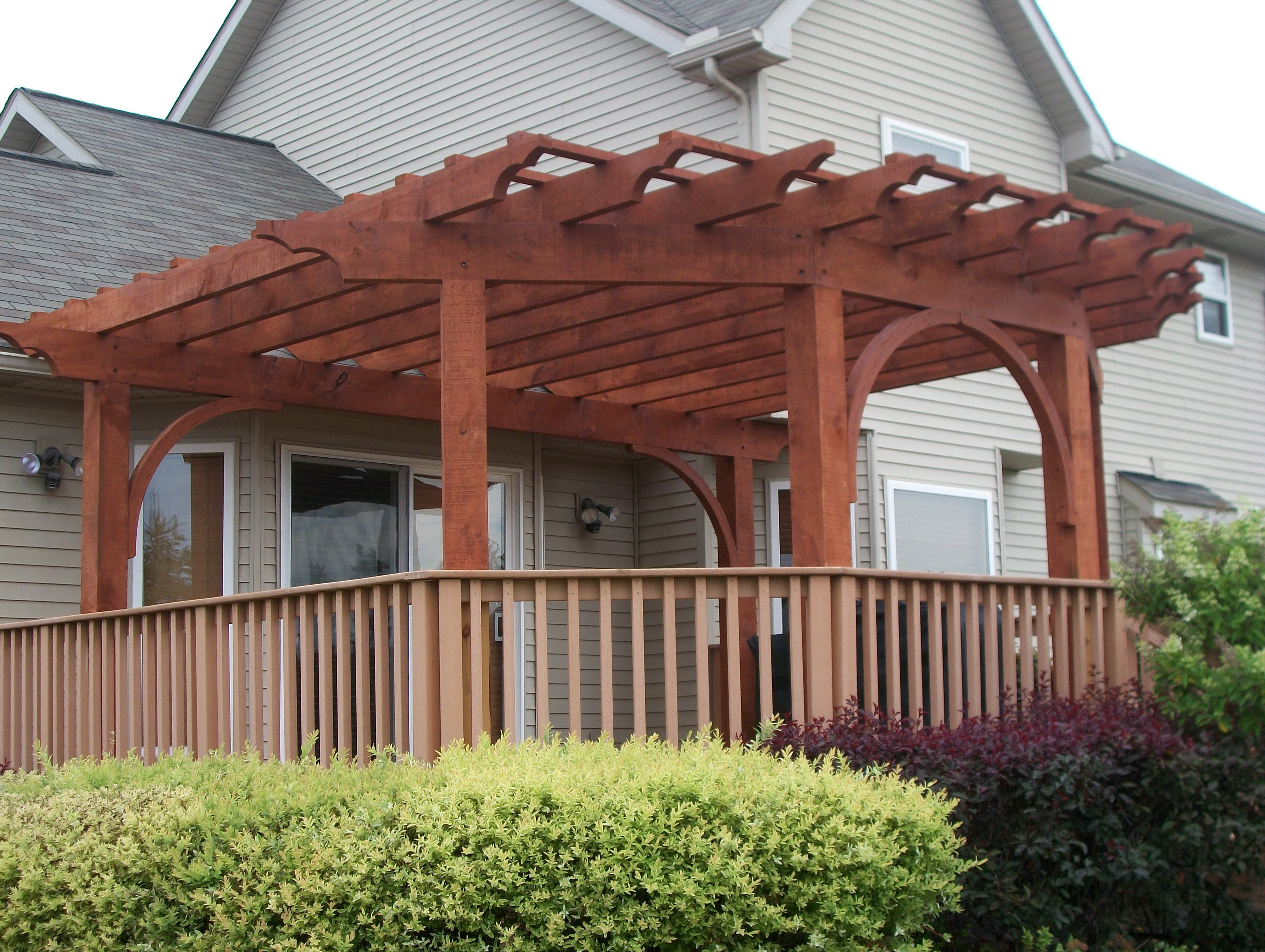 Pergola On Deck Blocks Home Design Ideas