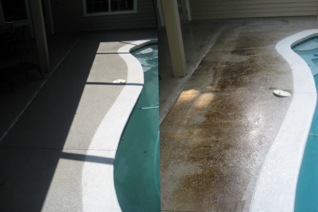 Pool Deck Paint Before And After Pool Deck Paint Before And After