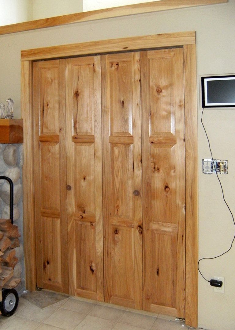 Rustic Bifold Closet Doors | Home Design Ideas