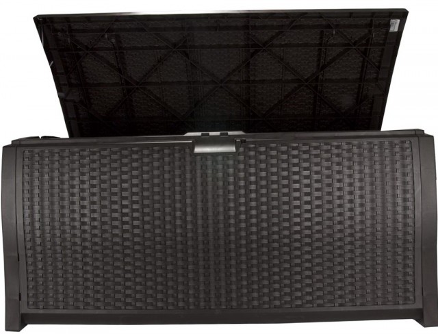 Suncast Resin Wicker Deck Box 134 Suncast Resin Wicker Deck Box 134