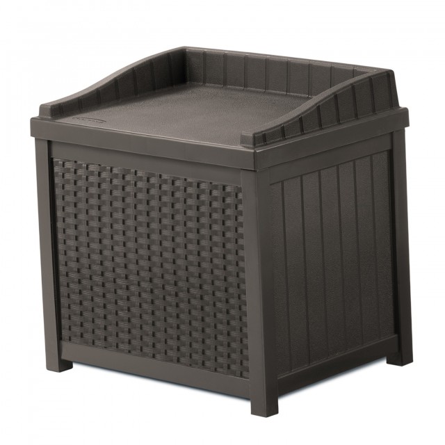 Suncast Resin Wicker Deck Box 22 Gallon Suncast Resin Wicker Deck Box 22 Gallon