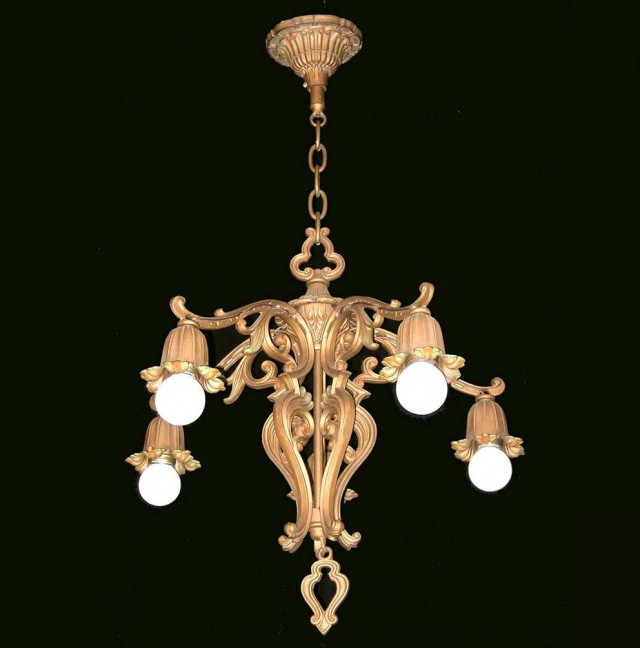 Antique Art Nouveau Chandelier Antique Art Nouveau Chandelier