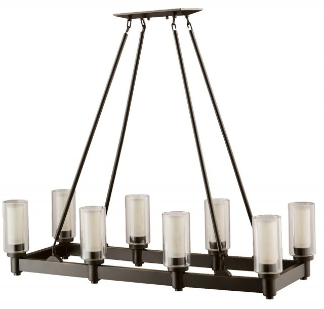 Bronze Rectangular Crystal Chandelier Bronze Rectangular Crystal Chandelier