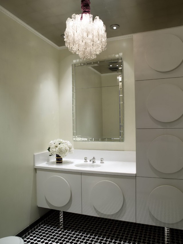 Chandelier In Small Bathroom Chandelier In Small Bathroom
