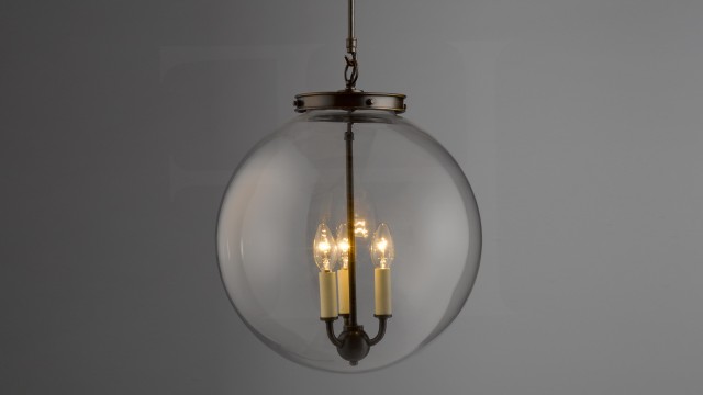 Clear Glass Globe Chandelier Clear Glass Globe Chandelier