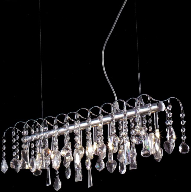 Contemporary Rectangular Crystal Chandelier Contemporary Rectangular Crystal Chandelier