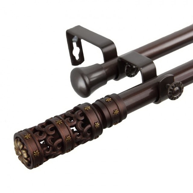 Decorative Double Curtain Rods Decorative Double Curtain Rods