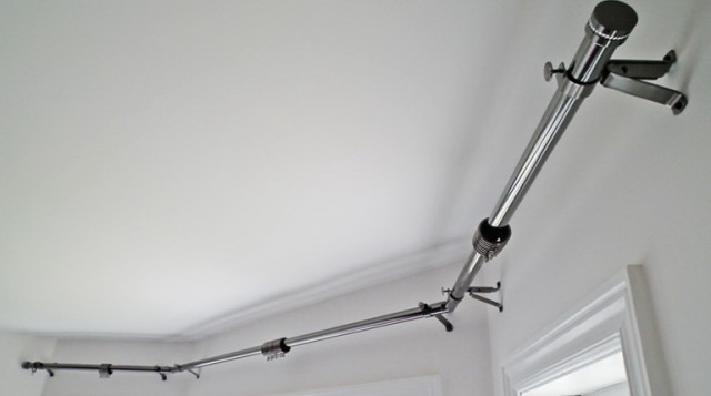 Double Bay Window Curtain Rod Double Bay Window Curtain Rod