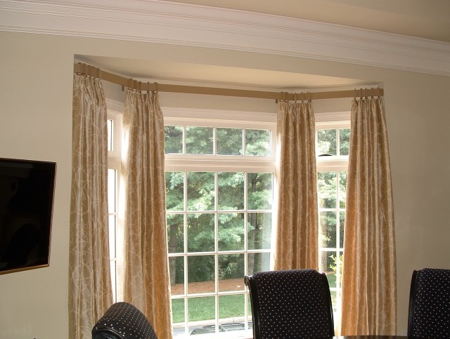 Double Curtain Rods For Bay Windows Double Curtain Rods For Bay Windows