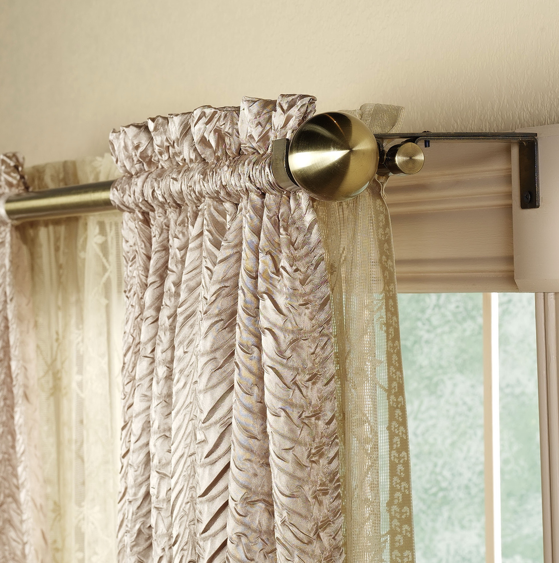 Double Curtain Rods Online India Home Design Ideas