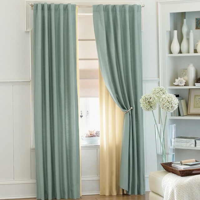Double Window Curtain Ideas Double Window Curtain Ideas